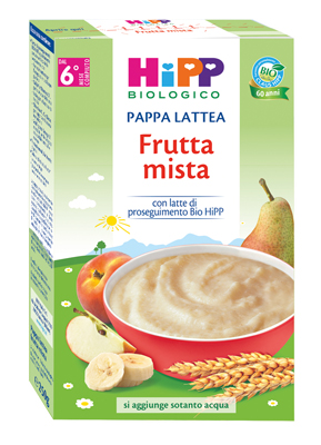 HIPP BIO PAPPA LATTEA FRUTTA MISTA 250 G - Metafarm