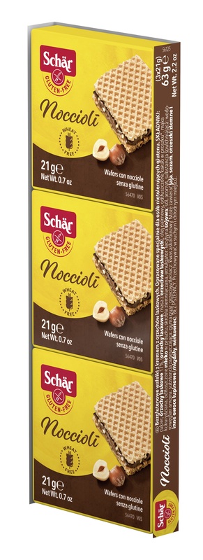 SCHAR NOCCIOLI' WAFERS CON NOCCIOLE 3 PEZZI DA 21 G - Metafarm