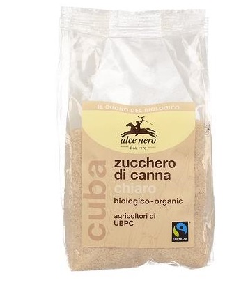 ZUCCHERO DI CANNA CHIARO BIO CUBA FAIRTRADE 500 G - Metafarm
