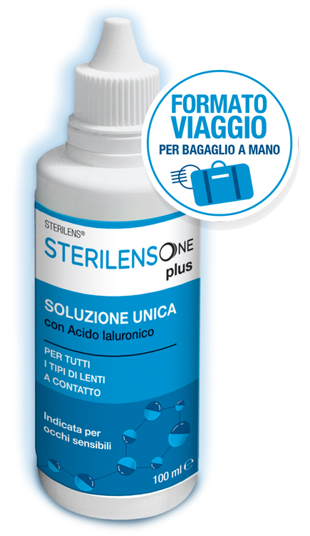 SOLUZIONE UNICA STERILENS ONE PLUS CON ACIDO IALURONICO 100 ML - Metafarm