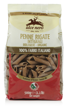 PENNE 100% FARRO INTEGRALE BIO 500 G - Metafarm