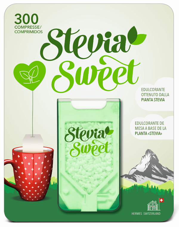 HERMESETAS STEVIA 300 COMPRESSE - Metafarm