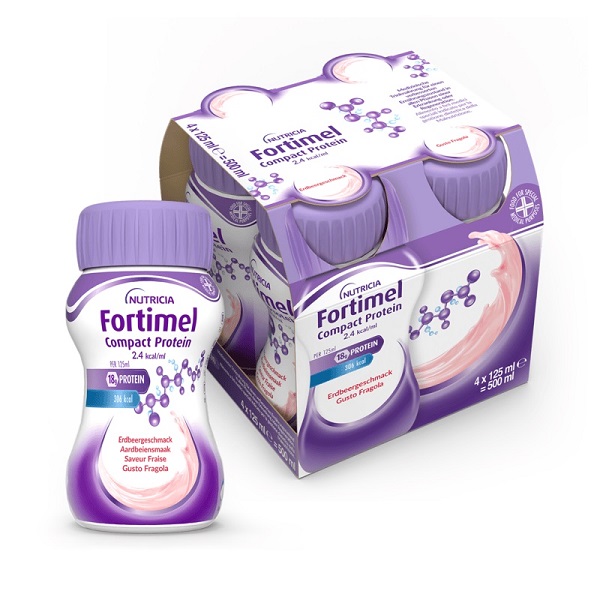 FORTIMEL COMPACT PROTEIN FRAGOLA 4 BOTTIGLIE 125 ML - Metafarm