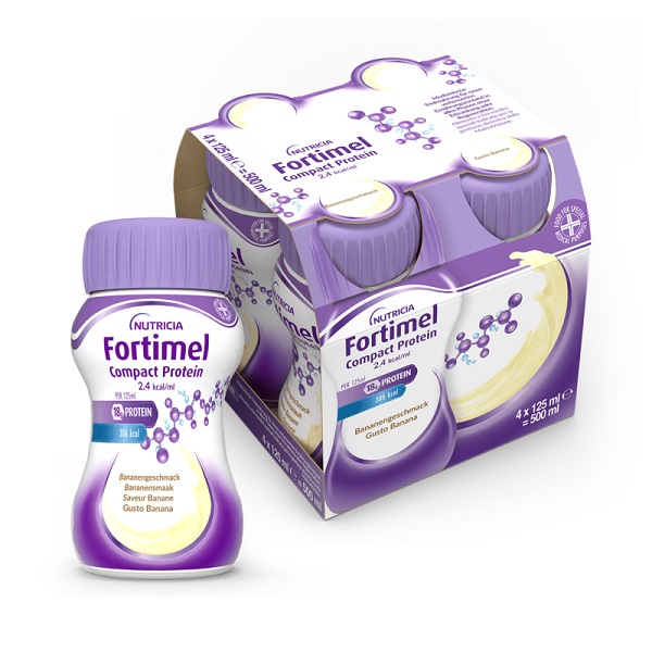 FORTIMEL COMPACT PROTEIN BANANA 4 BOTTIGLIE 125 ML - Metafarm