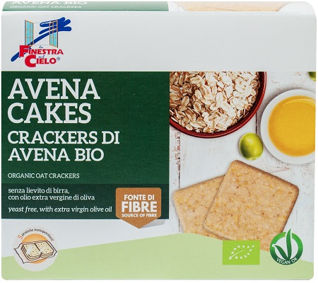 FSC AVENACAKES CRACKERS DI AVENA BIO VEGAN SENZA LIEVITO DI BIRRA CON OLIO EXTRAVERGINE DI OLIVA 250 G - Metafarm