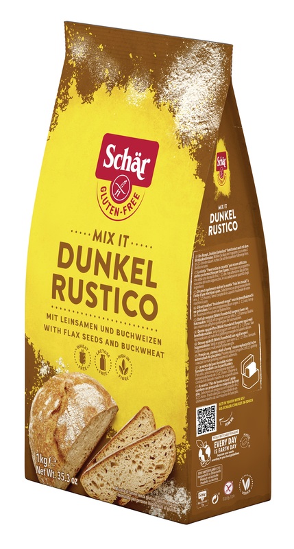 SCHAR MIX IT DUNKEL RUSTICO SENZA GLUTINE SENZA LATTOSIO 1 KG - Metafarm