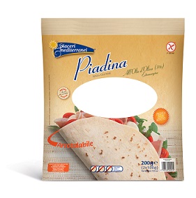PIACERI MEDITERRANEI PIADINA OLIO D'OLIVA 200 GRAMMI - Metafarm