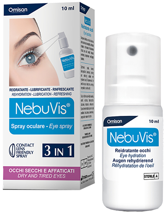 NEBUVIS REIDRATANTE OCCHI SPRAY 10 ML 1 PEZZO - Metafarm