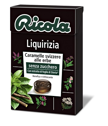 RICOLA LIQUIRIZIA SENZA ZUCCHERO 50 G - Metafarm