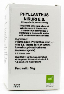 PHYLLANTHUS NIRURI ESTRATTO SECCO 60 CAPSULE - Metafarm