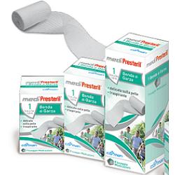 BENDA DI GARZA MEDIPRESTERIL 12/8 FU M5X5CM 12/8 FILI - Metafarm