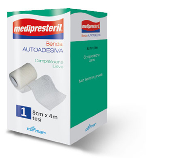 BENDA ADESIVA MEDIPRESTERIL 8X400 CM - Metafarm