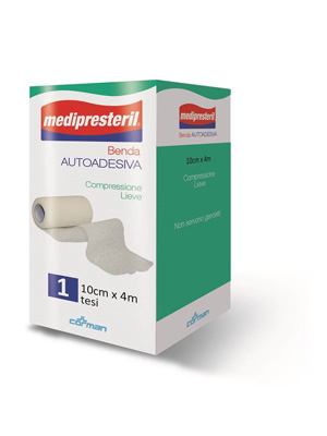 BENDA ADESIVA MEDIPRESTERIL 10X400CM - Metafarm