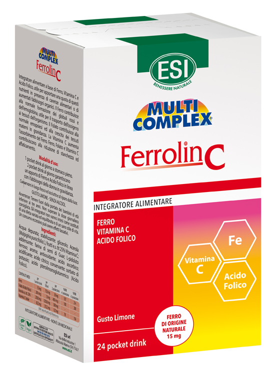 ESI FERROLIN C POCKET DRINK 24 BUSTINE - Metafarm