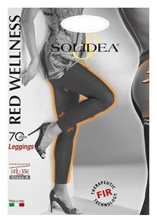 RED WELLNESS 70 LEGGINS NERO 4XL - Metafarm
