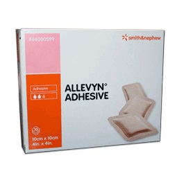 MEDICAZIONE ALLEVYN ADHESIVE 10 CM X 10 CM 10 PEZZI - Metafarm