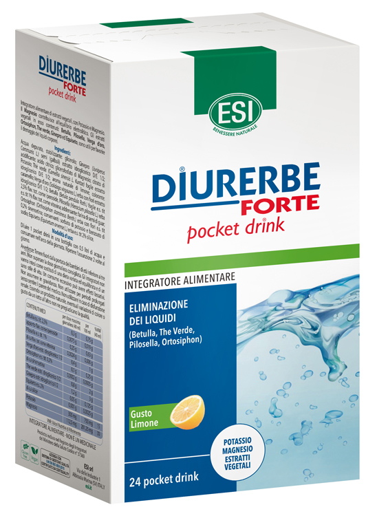 ESI DIURERBE FORTE POCKET DRINK LIMONE 24 X 20 ML - Metafarm