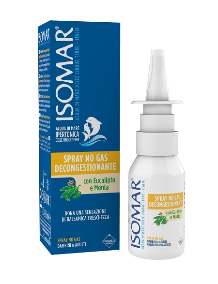 ISOMAR SOLUZIONE ACQUA MARE NASO IPERTONICA NASO SPRAY DECONGESTIONANTE 30 ML - Metafarm