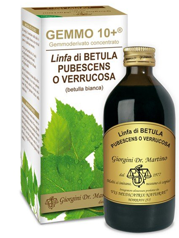GEMMO 10+ BETULLA B LINFA 200 ML LIQUIDO ANALCOLICO - Metafarm