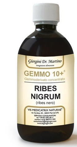GEMMO 10+ RIBES NERO 500 ML LIQUIDO ANALCOLICO - Metafarm