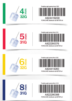 AGO PER PENNA DA INSULINA FORA FINE GAUGE 32 4 MM 100 PEZZI - Metafarm