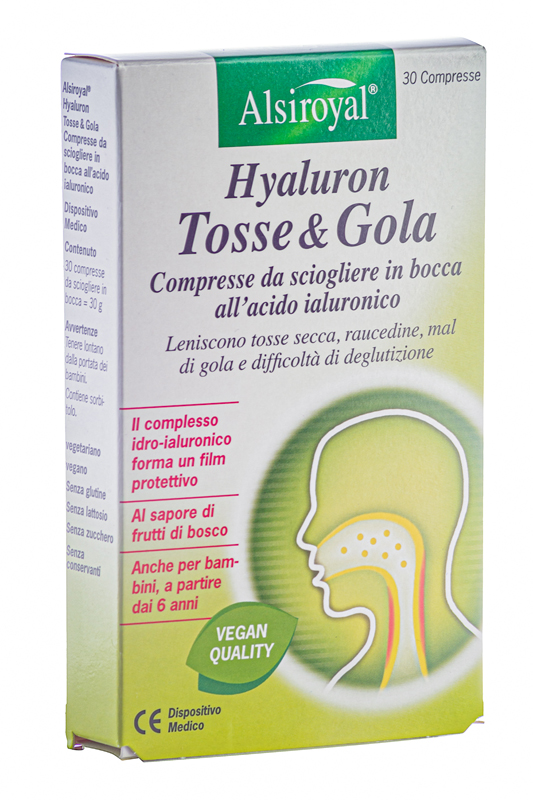 HYALURON TOSSE & GOLA 30 COMPRESSE N - Metafarm