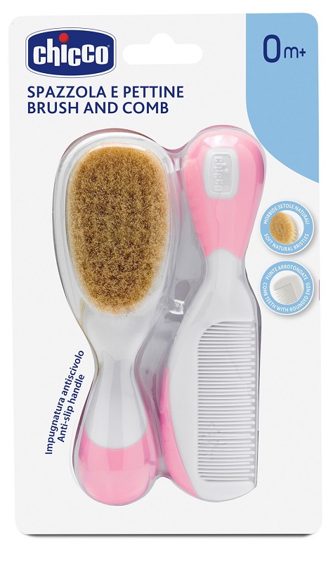 CHICCO SPAZZOLA + PETTINE ROSA - Metafarm