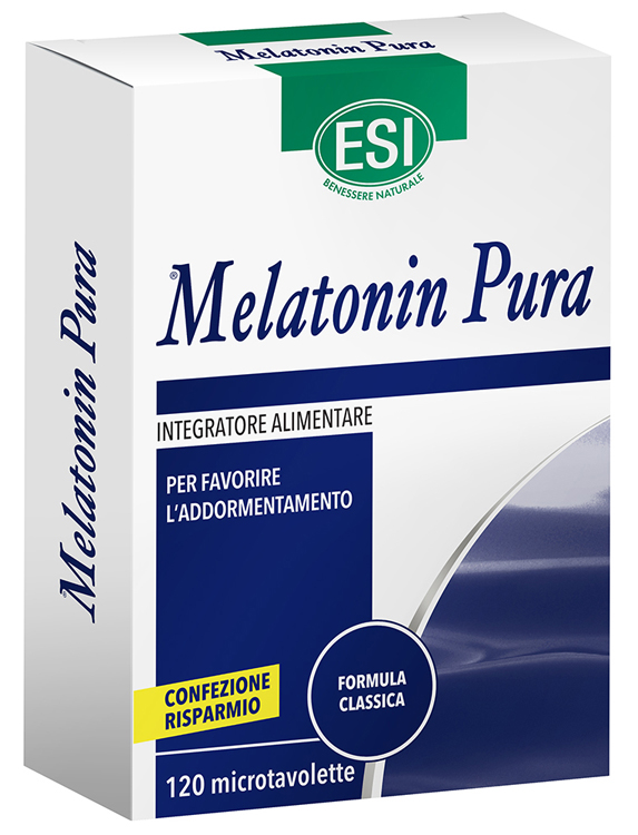 ESI MELATONIN PURA 120 MICROTAVOLETTE - Metafarm