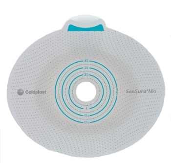 PLACCA PER UROSTOMIA COLOSTOMIA ILEOSTOMIA SENSURA MIO CLICK SISTEMA A DUE PEZZI FLANGIA 70 MM FORO RITAGLIABILE 10-65 MM 5 PEZZI - Metafarm
