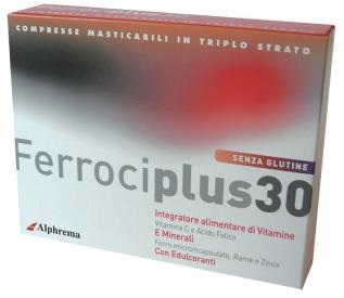 FERROCIPLUS 30 24 COMPRESSE MASTICABILI - Metafarm