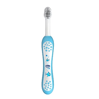 CHICCO SPAZZOLINO PRIMI DENTI DA LATTE AZZURRO 6-36 MESI - Metafarm