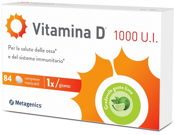 VITAMINA D 1000 UI 84 COMPRESSE MASTICABILI - Metafarm