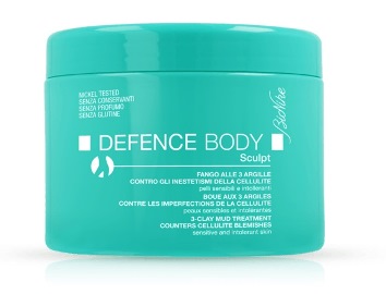 DEFENCE BODY ANTICELLULITE FANGO ALLE 3 ARGILLE VASO 500 G - Metafarm
