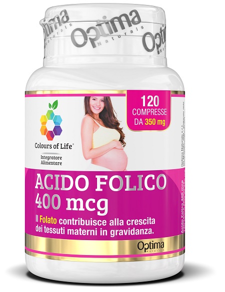 COLOURS OF LIFE ACIDO FOLICO 400 MCG 120 COMPRESSE 350 MG - Metafarm