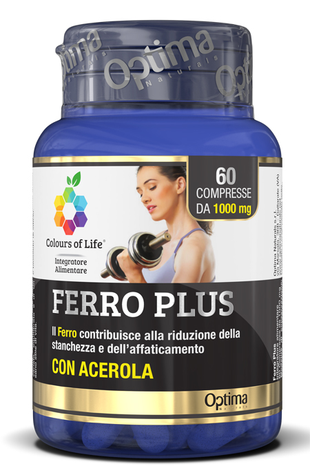 COLOURS OF LIFE FERRO PLUS 60 COMPRESSE 1000 MG - Metafarm