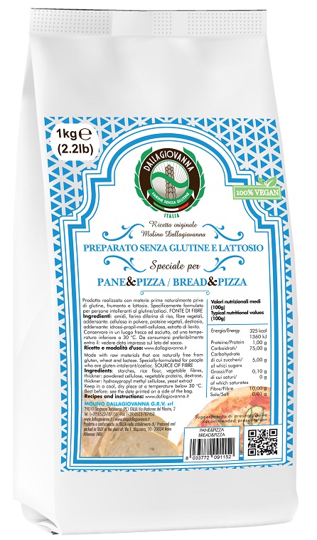 PREPARATO SPECIALE PER PANE E PIZZA SENZA LATTOSIO 1 KG - Metafarm