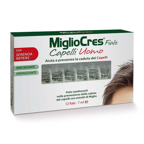MIGLIOCRES FIALE CAPELLI UOMO 12 FIALE - Metafarm