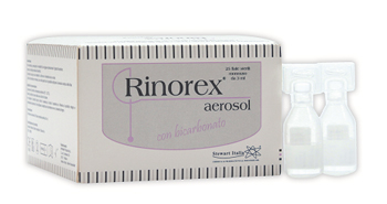 FIALA PER AEROSOL RINOREX BICARBONATO 25 FIALE 3 ML - Metafarm
