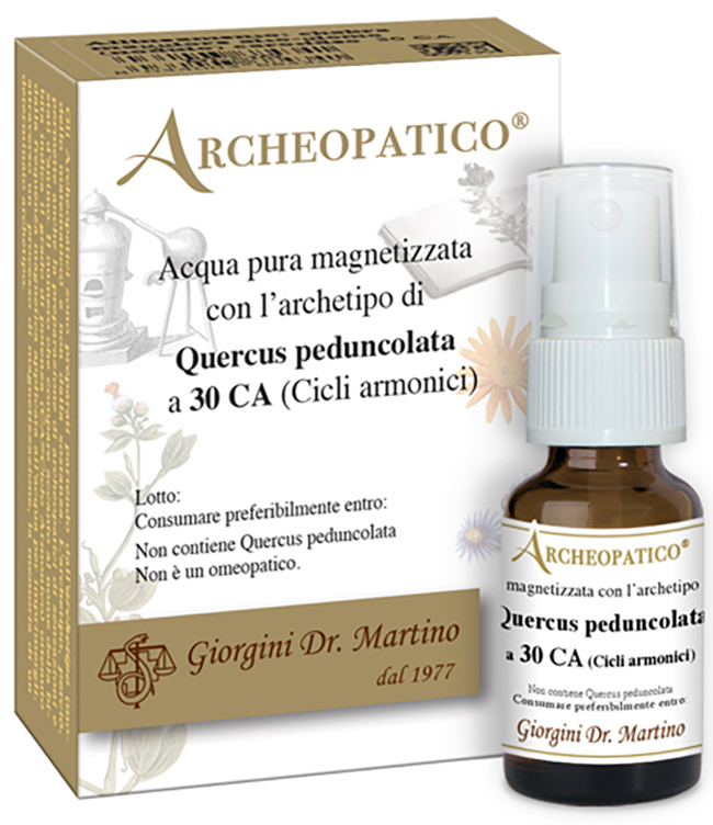 ARCHEOPATICO ACQUA PURA MAGNETIZZATA CON ARCHETIPO QUERCUS PEDUNCOLATA A 30 CICLI ARMONICI 10 ML - Metafarm