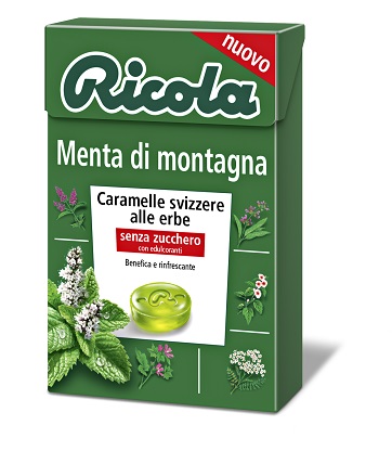 RICOLA MENTA DI MONTAGNA SENZA ZUCCHERO 50 G - Metafarm