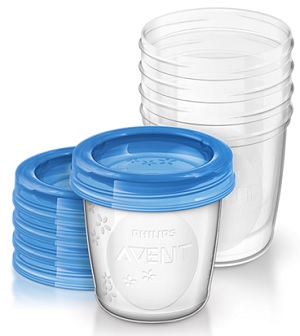 AVENT VASETTI VIA COPERCHIO 180 ML 5 PEZZI - Metafarm