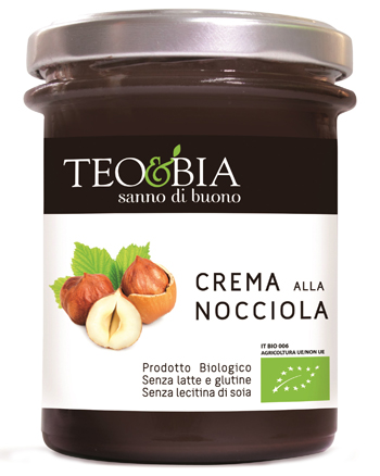 TEO&BIA-CREMA ALLA NOCCIOLA BIO SENZA LATTE 212 G - Metafarm