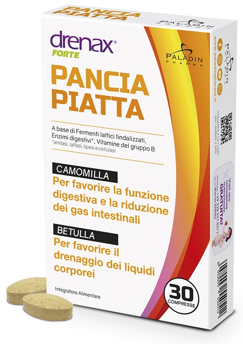 DRENAX FORTE PANCIA PIATTA 30 COMPRESSE - Metafarm