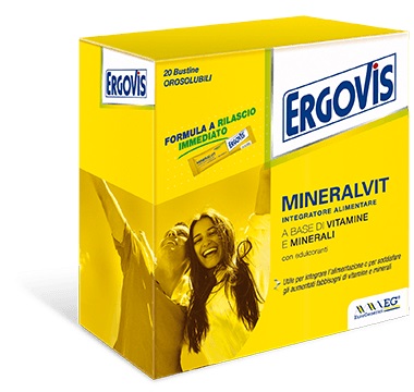ERGOVIS MINERALVIT 20 BUSTE OROSOLUBILI 30 G - Metafarm