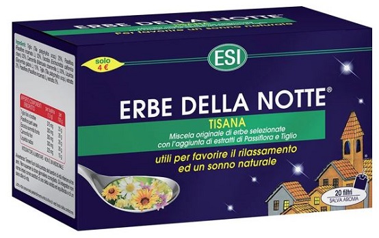 ESI ERBE DELLA NOTTE TISANA 20 FILTRI ASTUCCIO 40 G - Metafarm