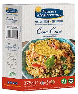 PIACERI MEDITERRANEI COUS COUS DI MAIS 375 G - Metafarm