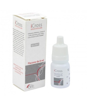ICROSS GOCCE OCULARI SOLUZIONE OFTALMICA ACIDO IALURONICO CROSS-LINKATO 0,2% 8 ML - Metafarm