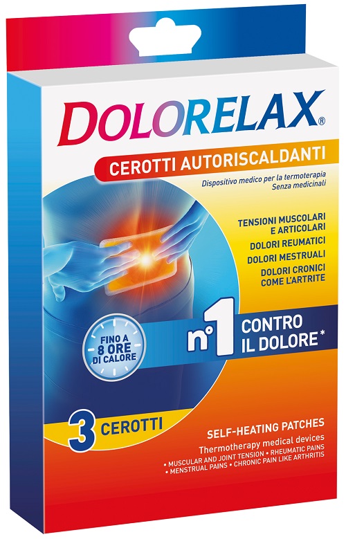 DOLORELAX CEROTTO EFFETTO CALDO 3 PEZZI - Metafarm