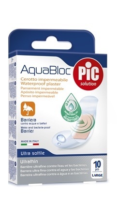CEROTTO PIC AQUABLOC 25X72MM ANTIBATTERICO 10 PEZZI - Metafarm