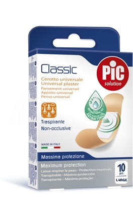 CEROTTO PIC CLASSIC 25X72 MM 10 ANTIBATTERICO 10 PEZZI - Metafarm